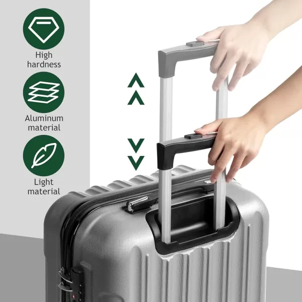 IZOD Polycarbonate Hard shell Expandable Lightweight 360 Dual Spinning Wheels Combo Lock 28", 24", 20" 3 Piece Luggage Set 