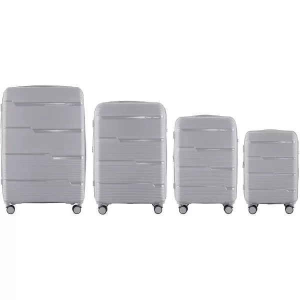 IZOD Polycarbonate Hard shell Expandable Lightweight 360 Dual Spinning Wheels Combo Lock 28", 24", 20" 3 Piece Luggage Set 