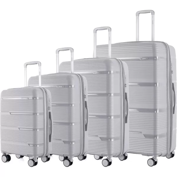 IZOD Polycarbonate Hard shell Expandable Lightweight 360 Dual Spinning Wheels Combo Lock 28", 24", 20" 3 Piece Luggage Set 