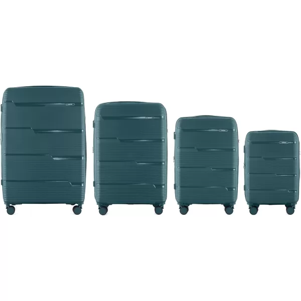 IZOD Polycarbonate Hard shell Expandable Lightweight 360 Dual Spinning Wheels Combo Lock 28", 24", 20" 3 Piece Luggage Set 