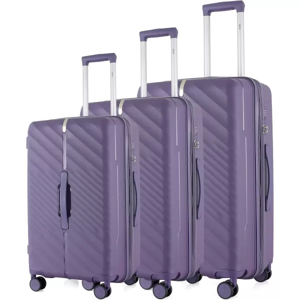 IZOD Polycarbonate Hard shell Expandable Lightweight 360 Dual Spinning Wheels Combo Lock 28", 24", 20" 3 Piece Luggage Set 