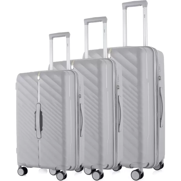 IZOD Polycarbonate Hard shell Expandable Lightweight 360 Dual Spinning Wheels Combo Lock 28", 24", 20" 3 Piece Luggage Set 