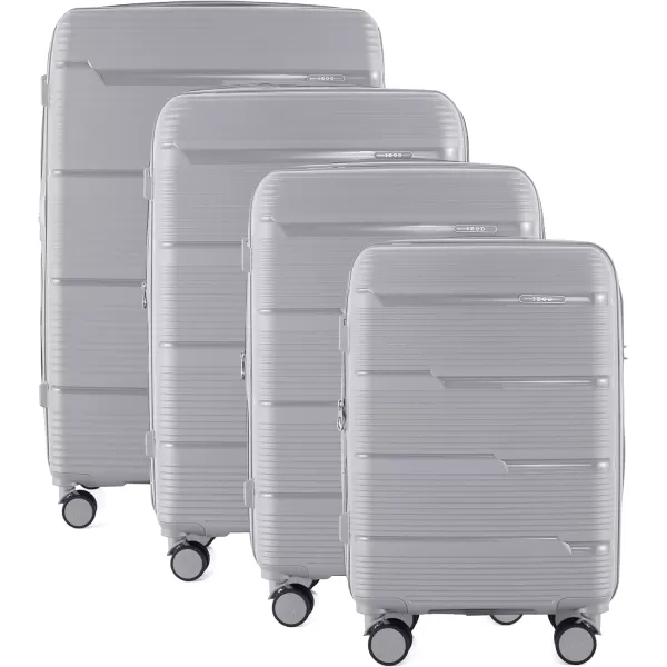 IZOD Polycarbonate Hard shell Expandable Lightweight 360 Dual Spinning Wheels Combo Lock 28", 24", 20" 3 Piece Luggage Set 