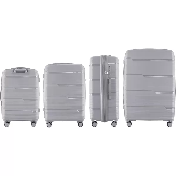 IZOD Polycarbonate Hard shell Expandable Lightweight 360 Dual Spinning Wheels Combo Lock 28", 24", 20" 3 Piece Luggage Set 