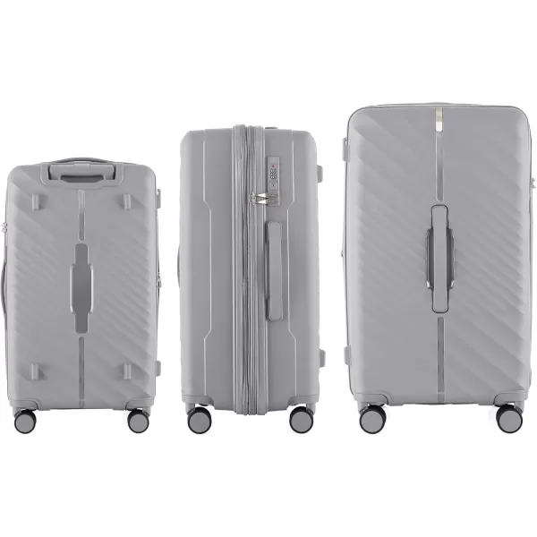 IZOD Polycarbonate Hard shell Expandable Lightweight 360 Dual Spinning Wheels Combo Lock 28", 24", 20" 3 Piece Luggage Set 