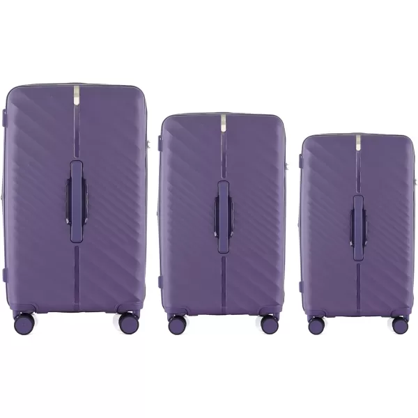 IZOD Polycarbonate Hard shell Expandable Lightweight 360 Dual Spinning Wheels Combo Lock 28", 24", 20" 3 Piece Luggage Set 