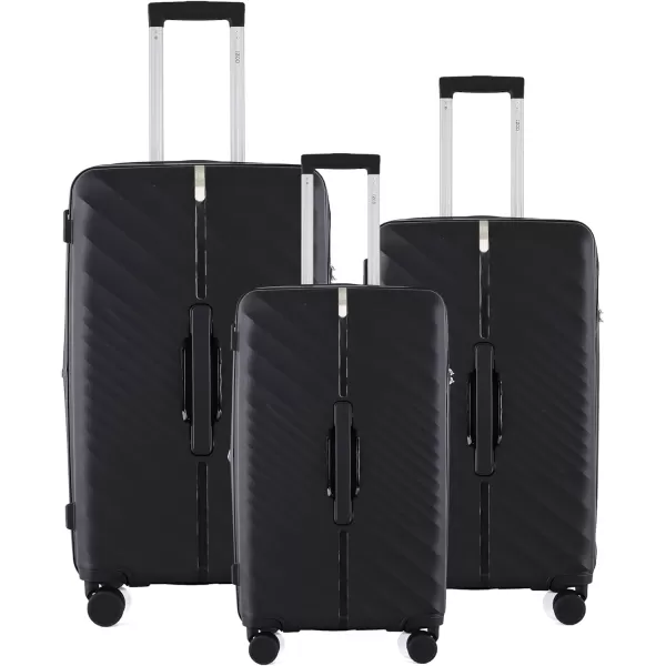 IZOD Polycarbonate Hard shell Expandable Lightweight 360 Dual Spinning Wheels Combo Lock 28", 24", 20" 3 Piece Luggage Set 