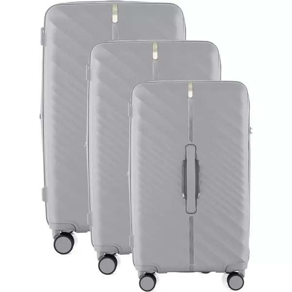 IZOD Polycarbonate Hard shell Expandable Lightweight 360 Dual Spinning Wheels Combo Lock 28", 24", 20" 3 Piece Luggage Set 