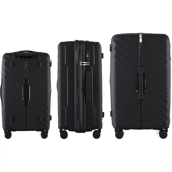 IZOD Polycarbonate Hard shell Expandable Lightweight 360 Dual Spinning Wheels Combo Lock 28", 24", 20" 3 Piece Luggage Set 
