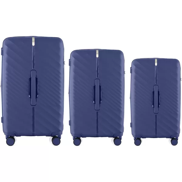 IZOD Polycarbonate Hard shell Expandable Lightweight 360 Dual Spinning Wheels Combo Lock 28", 24", 20" 3 Piece Luggage Set 