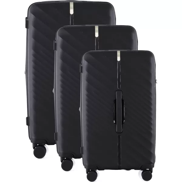 IZOD Polycarbonate Hard shell Expandable Lightweight 360 Dual Spinning Wheels Combo Lock 28", 24", 20" 3 Piece Luggage Set 