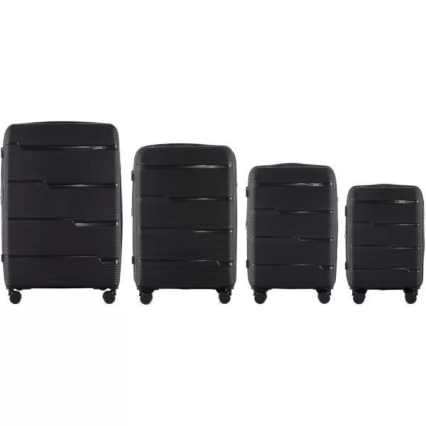 IZOD Polycarbonate Hard shell Expandable Lightweight 360 Dual Spinning Wheels Combo Lock 28", 24", 20" 3 Piece Luggage Set 