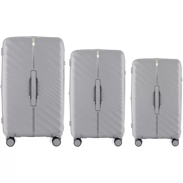 IZOD Polycarbonate Hard shell Expandable Lightweight 360 Dual Spinning Wheels Combo Lock 28", 24", 20" 3 Piece Luggage Set 