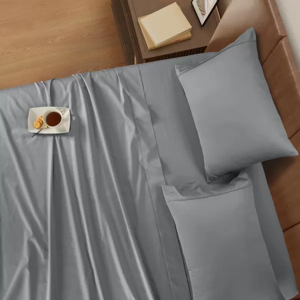 IZOD - Silky Sateen Cotton Sheet Set, Smooth &amp; Buttery Feel, Long-Staple Cotton, Deep Pocket Sheets 