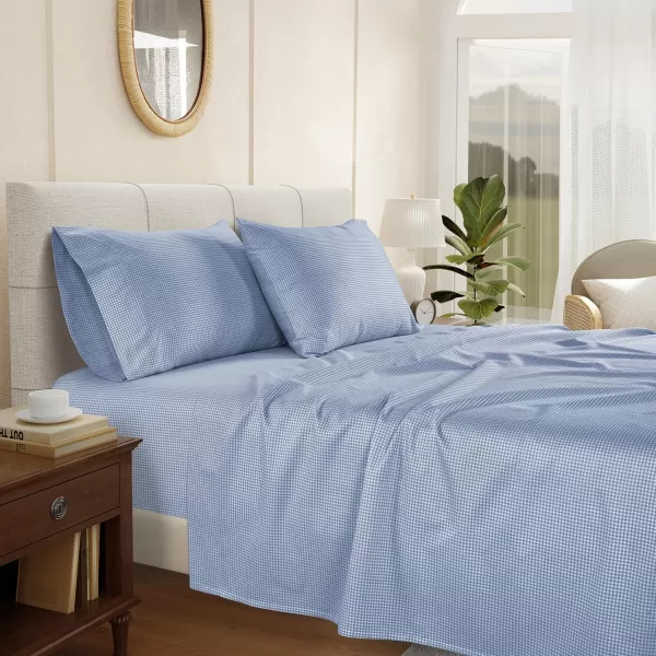 IZOD - Silky Sateen Cotton Sheet Set, Smooth &amp; Buttery Feel, Long-Staple Cotton, Deep Pocket Sheets 