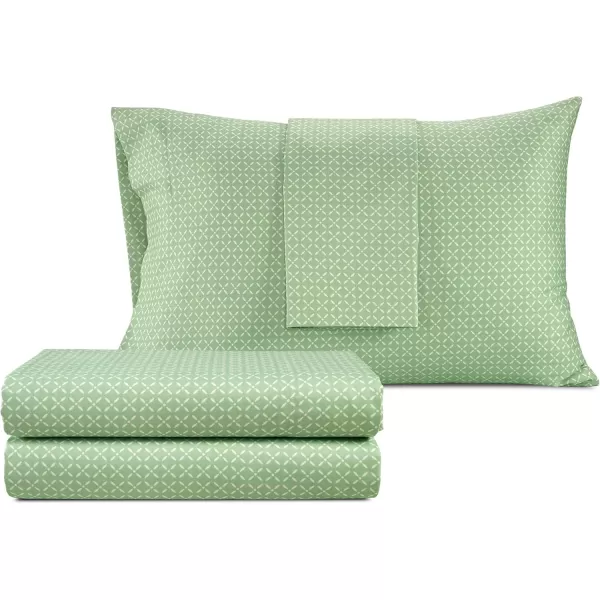 IZOD - Silky Sateen Cotton Sheet Set, Smooth &amp; Buttery Feel, Long-Staple Cotton, Deep Pocket Sheets 