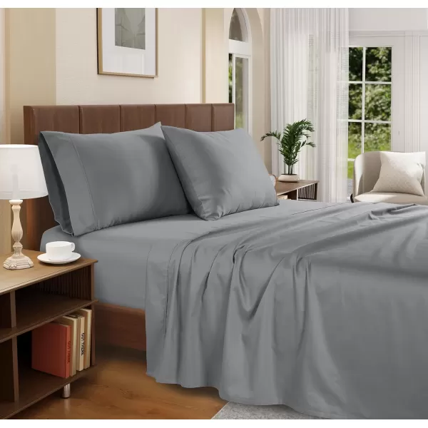IZOD - Silky Sateen Cotton Sheet Set, Smooth &amp; Buttery Feel, Long-Staple Cotton, Deep Pocket Sheets 