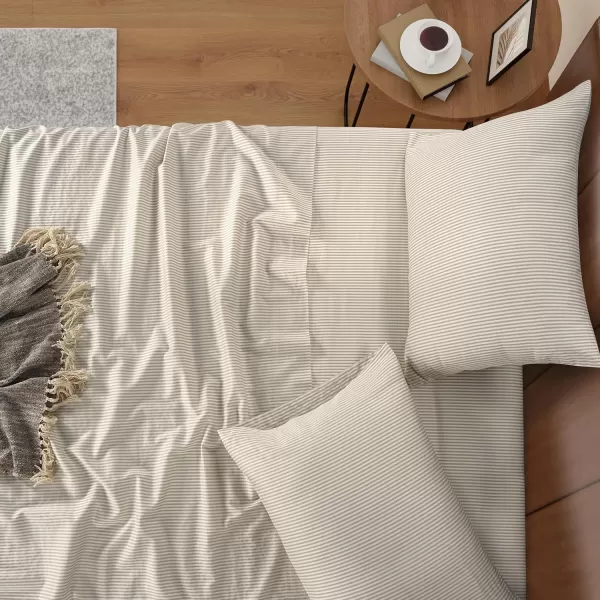 IZOD - Silky Sateen Cotton Sheet Set, Smooth &amp; Buttery Feel, Long-Staple Cotton, Deep Pocket Sheets 