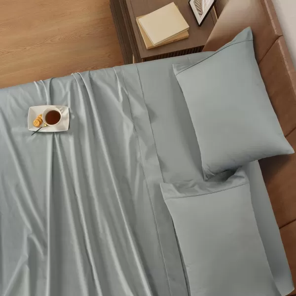 IZOD - Silky Sateen Cotton Sheet Set, Smooth &amp; Buttery Feel, Long-Staple Cotton, Deep Pocket Sheets 