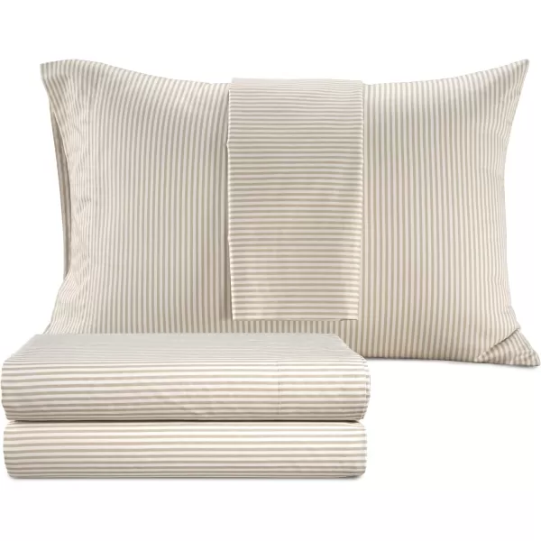 IZOD - Silky Sateen Cotton Sheet Set, Smooth &amp; Buttery Feel, Long-Staple Cotton, Deep Pocket Sheets 