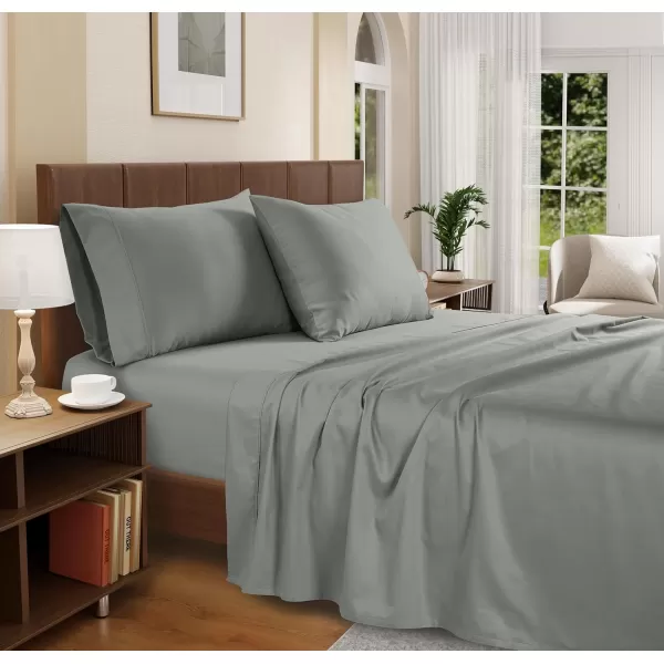 IZOD - Silky Sateen Cotton Sheet Set, Smooth &amp; Buttery Feel, Long-Staple Cotton, Deep Pocket Sheets 