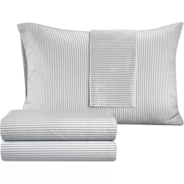 IZOD - Silky Sateen Cotton Sheet Set, Smooth &amp; Buttery Feel, Long-Staple Cotton, Deep Pocket Sheets 