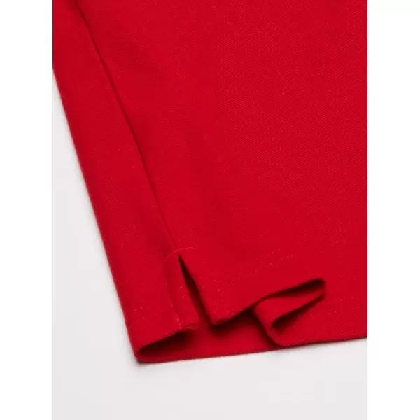 IZOD boys School Uniform Short Sleeve Polo Shirt, Button Closure, Comfortable &amp; Soft Pique Fabric
