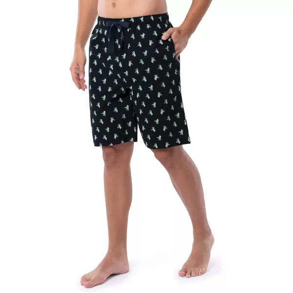 IZOD mens Printed Poplin Relaxed Fit Drawstring Sleep Shorts