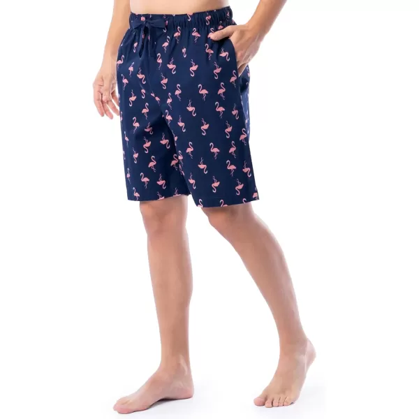 IZOD mens Printed Poplin Relaxed Fit Drawstring Sleep Shorts