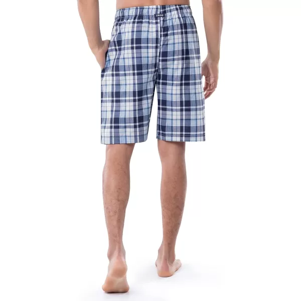 IZOD mens Printed Poplin Relaxed Fit Drawstring Sleep Shorts
