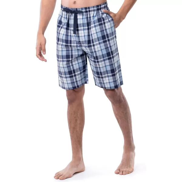 IZOD mens Printed Poplin Relaxed Fit Drawstring Sleep Shorts