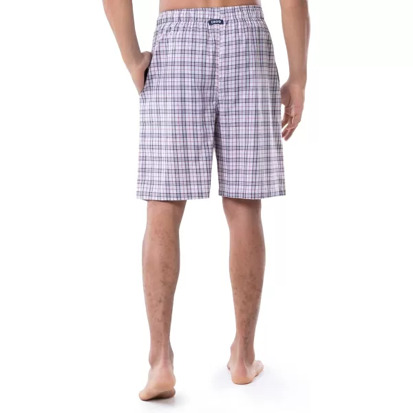 IZOD mens Printed Poplin Relaxed Fit Drawstring Sleep Shorts