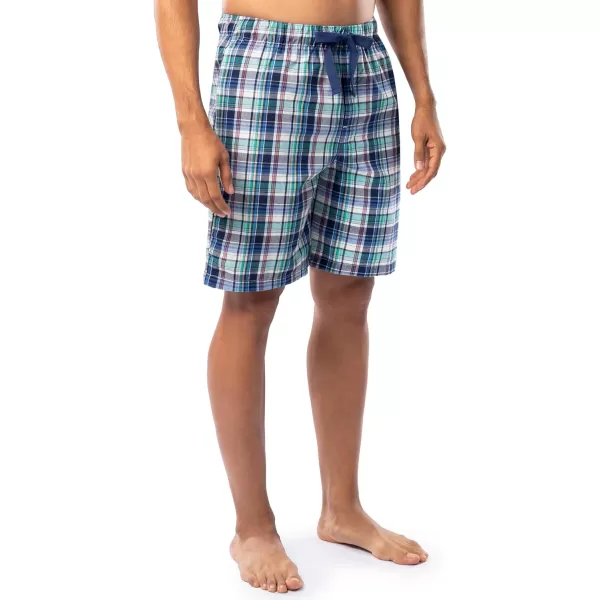 IZOD mens Printed Poplin Relaxed Fit Drawstring Sleep Shorts