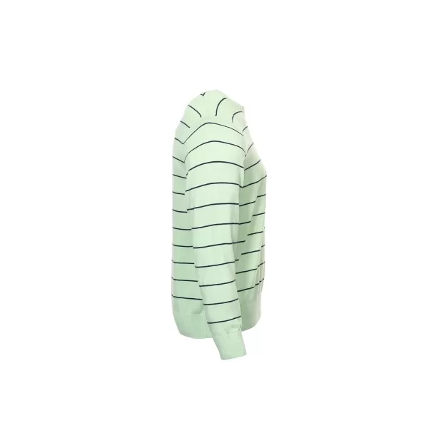 Izod Men's Striped Crew Neck Shirt Pastel Green XL