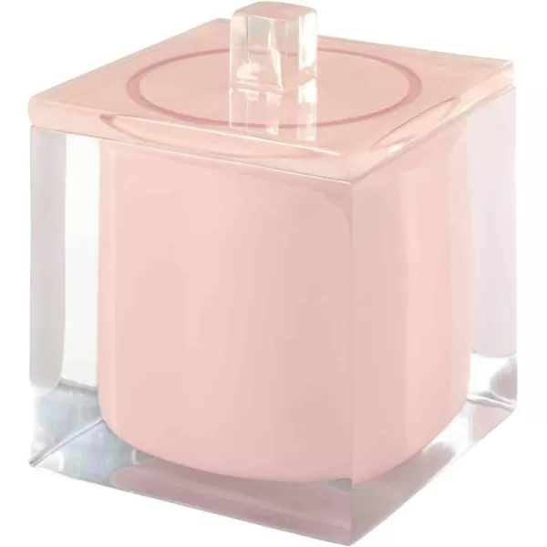 IZOD Accessories Resin Bathroom Essentials, Jar, Pink