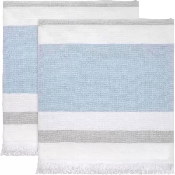 IZOD - Bath Towels, Soft &amp; Absorbent Cotton, Striped Bathroom Decor, Dorm Room Essentials, Set of 2 