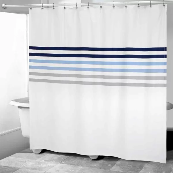 IZOD Bathroom Essentials Fabric Shower Curtain, Heritage, MUL