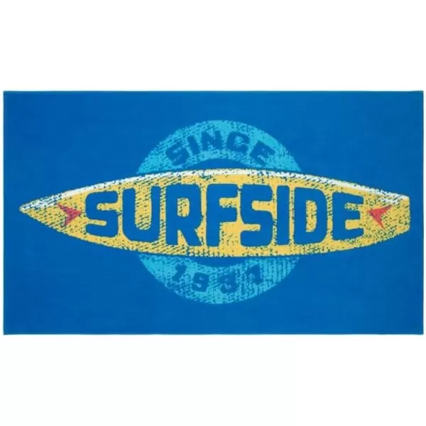 IZOD - Beach Towel, Soft &amp; Absorbent Cotton Sheared Velour, Dorm Room Essentials, Printed Beach Accessories 
