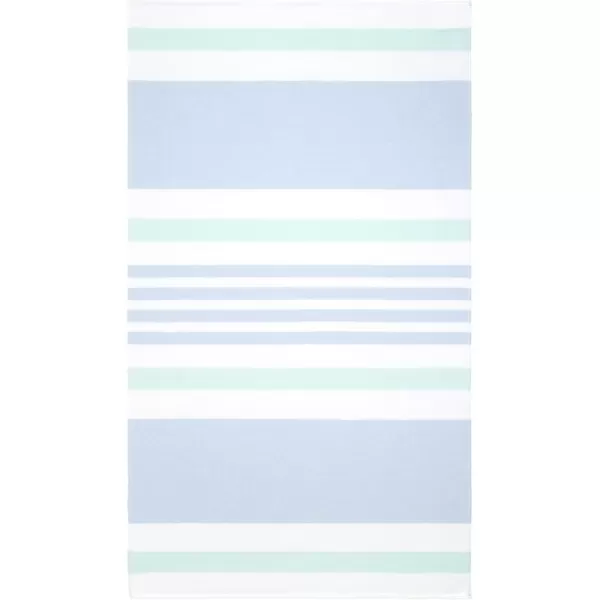 IZOD - Beach Towel, Striped Design, Soft &amp; Absorbent Cotton Sheared Velour, Dorm Room Essentials, Printed Beach Accessories 