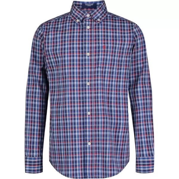 IZOD Boys' Long Sleeve Plaid Button-Down Dress Shirt
