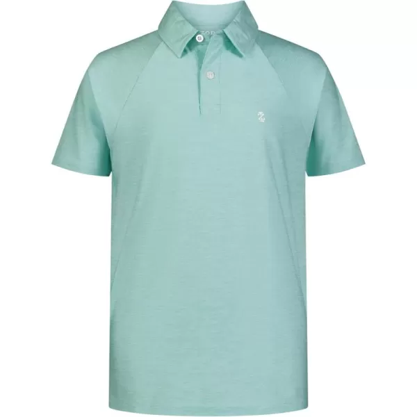 IZOD Boys' Short Sleeve Performance Stripe Polo Shirt