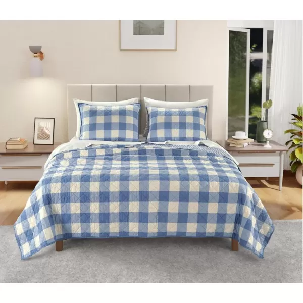 IZOD - Cotton Percale Quilt Set, 2-Piece Wrinkle Resistant Bedding, Ultra-Soft &amp; Reversible Bedspread 