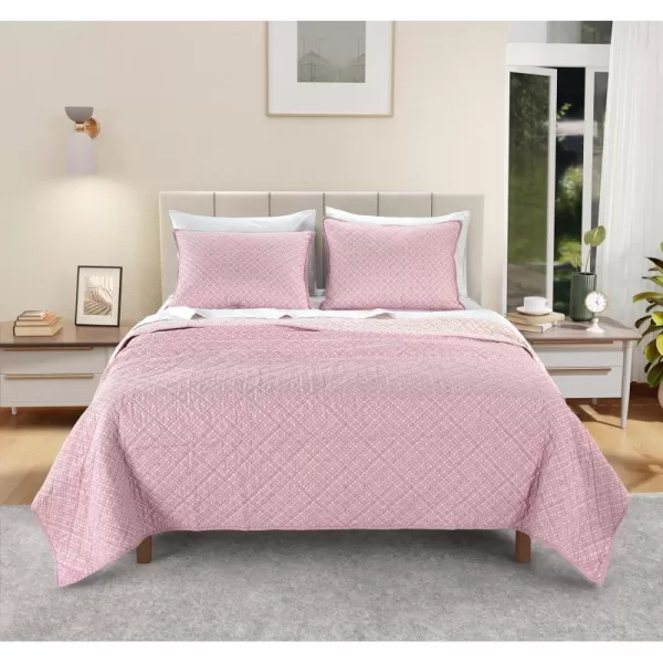 IZOD - Cotton Percale Quilt Set, 2-Piece Wrinkle Resistant Bedding, Ultra-Soft &amp; Reversible Bedspread 
