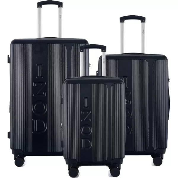 IZOD Expandable ABS Hard Shell Luggage Set - Durable ABS Hard Shell Construction - Double Water-Resistant Nylon Coil – Versatile Sizes 28", 24", 20" - 3-Piece Spinner Luggage Set 