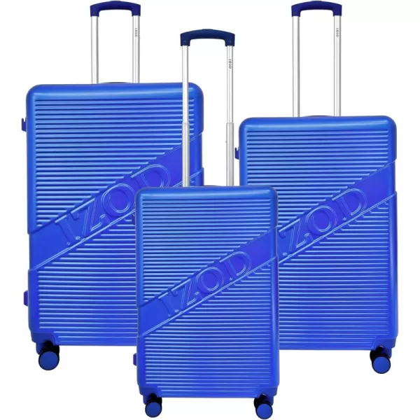 IZOD Expandable ABS Hard Shell Luggage Set - Durable ABS Hard Shell Construction - Double Water-Resistant Nylon Coil – Versatile Sizes 28", 24", 20" - 3-Piece Spinner Luggage Set 