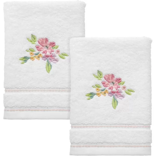 IZOD - Hand Towels, Soft &amp; Absorbent Cotton, Floral Bathroom Decor, Dorm Room Essentials, Set of 2 