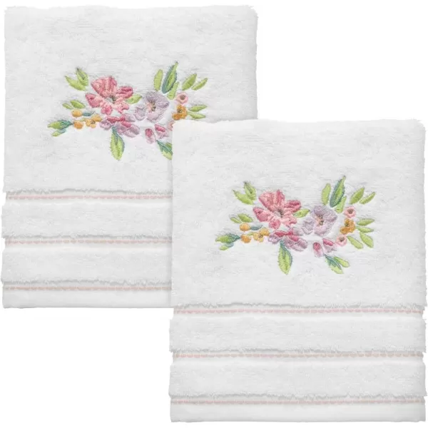 IZOD - Hand Towels, Soft &amp; Absorbent Cotton, Floral Bathroom Decor, Dorm Room Essentials, Set of 2 