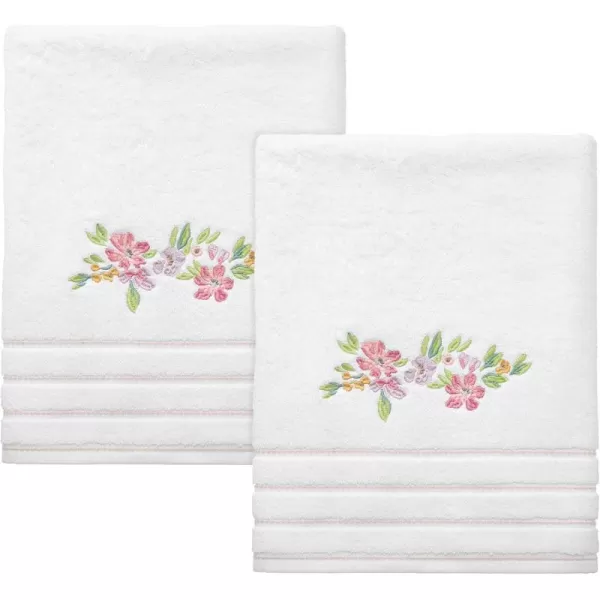 IZOD - Hand Towels, Soft &amp; Absorbent Cotton, Floral Bathroom Decor, Dorm Room Essentials, Set of 2 
