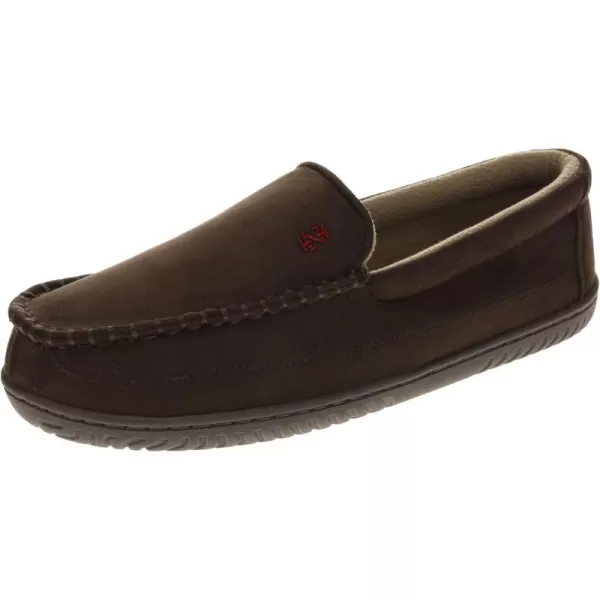 IZOD Men's Two-Tone Moccasin Slipper, Warm Soft Classic Slip-On, Men's Sizes 8 to 13