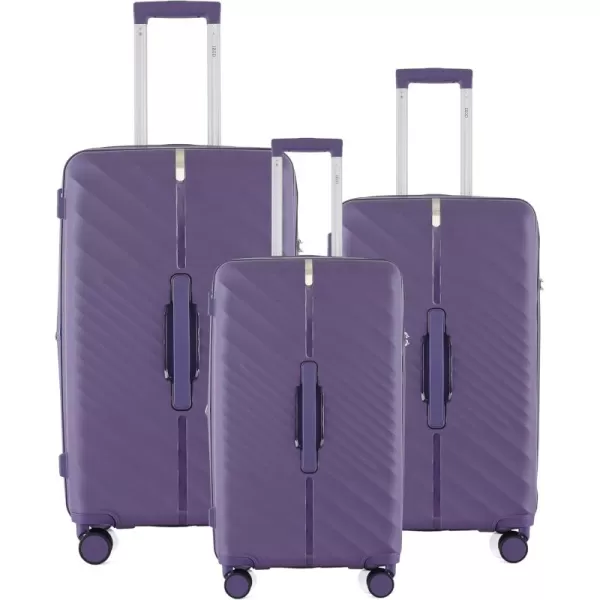 IZOD Polycarbonate Hard shell Expandable Lightweight 360 Dual Spinning Wheels Combo Lock 28", 24", 20" 3 Piece Luggage Set 
